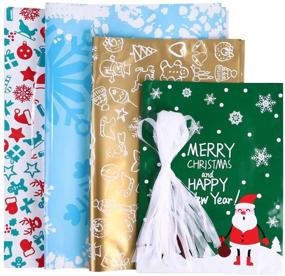 img 1 attached to 🎁 30PCS BESTOYARD Christmas Bags - Assorted Styles for Xmas Gift Wrapping and Package Presentation