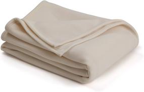 img 4 attached to 🛏️ Full/Queen Ivory Vellux Blanket - Soft, Warm, Insulated, Pet-Friendly - Ideal for Home Beds & Sofas - Original Quality