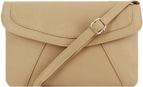 img 4 attached to Felice Leather Envelope Crossbody Shoulder Women's Handbags and Wallets in Satchel Styles