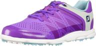 footjoy ladies sport purple medium logo