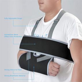 img 3 attached to Shoulder Immobilizer Adjustable Fractured Breathing