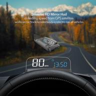 🚗 увеличьте безопасность вождения с помощью vjoycar r1 hud gps спидометра: универсальной 3d головной проекции для всех автомобилей, грузовиков и транспортных средств. логотип