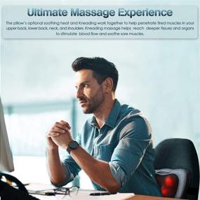 img 1 attached to 🔥 VIKTOR JURGEN Back & Neck Massager with Heat - Full Body Muscle Relief with Shiatsu and Deep Kneading Massage at Home and Car