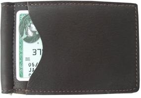 img 2 attached to Piel Leather Bi Fold Money Chocolate Men's Wallet with Card Cases & Organizers