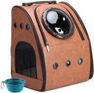 🐱 uoopet cat carrier: spacious bubble backpack for cats and small dogs - ideal for travel and outdoor adventures logo