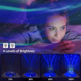 img 1 attached to Enhance Your Sleep Experience: Dimmable Star Projector Night Light with Bluetooth Speaker & Remote Control