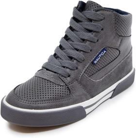 img 4 attached to Nautica Horizon Sneaker Lace Fashion 👟 Shoe: Stylish and Comfortable Boys' Shoes for Sneakers