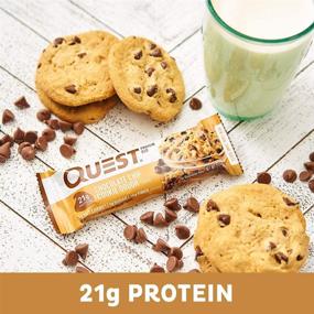 img 2 attached to 🍪 Quest Nutrition Chocolate Chip Cookie Dough - High Protein, Low Carb, Gluten Free, Keto Friendly, 2.12 Oz, 4-Pack (5 Packs)