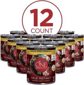 img 3 attached to 🐕 Purina ONE Grain Free Pate Wet Dog Food: True Instinct with Real Turkey & Venison - (12) 13 oz. Cans