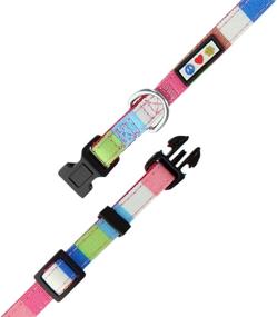 img 1 attached to 🐾 Pawtitas Multicolor Adjustable Soft Training Dog Collar for Pets and Puppies