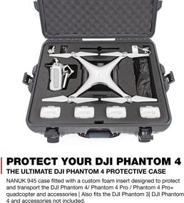 img 3 attached to Nanuk DJI Drone Waterproof Hard Case With Custom Foam Insert For DJI Phantom 4/ Phantom 4 Pro (Pro ) / Advanced (Advanced ) &Amp