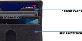 img 1 attached to 💼 Solo Wallet - The Ultimate RFID Protected, Sleek Minimalist Wallet for Easy Portability