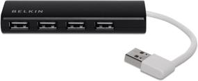 img 2 attached to Belkin F4U042BT Ultra-Slim Travel Hub - 4-Port Ultra Slim ,Black: Compact Connectivity Solution for On-the-Go Users