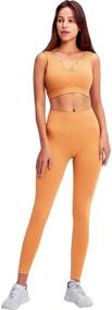 img 1 attached to Jetjoy Ribbed Workout High Waist Leggings: A Perfect Pick for Women's Fashion & Fitness