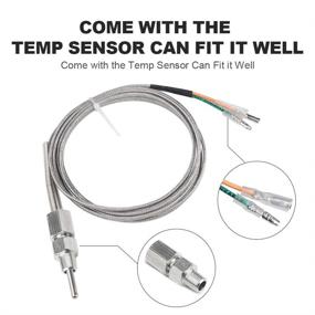 img 3 attached to 🔥 WATERWICH EGT Exhaust Gas Temperature Gauge 200-1200 Celsius Pyrometer Kit 2-1/16" 52mm - High-precision Electronic Sensor - Universal Car Truck Vehicle Automotive