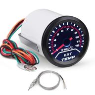 🔥 waterwich egt exhaust gas temperature gauge 200-1200 celsius pyrometer kit 2-1/16" 52mm - high-precision electronic sensor - universal car truck vehicle automotive logo