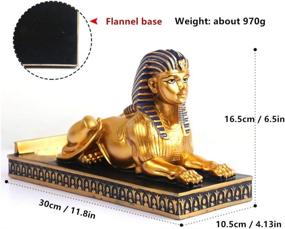 img 1 attached to 🍷 Premium Resin Sphinx Wine Rack Holder - Ancient Egyptian Deity Inspired Bottle Stand, Novelty Gift for Kitchen, Home Room Decoration - Fantasee