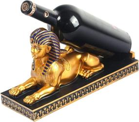 img 2 attached to 🍷 Premium Resin Sphinx Wine Rack Holder - Ancient Egyptian Deity Inspired Bottle Stand, Novelty Gift for Kitchen, Home Room Decoration - Fantasee