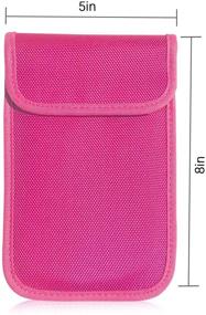 img 1 attached to 📱 Hot Pink Cell Phone Faraday Bag RFID, Key FOB, GPS, UHF, IP Trace Blocking Privacy Sleeve