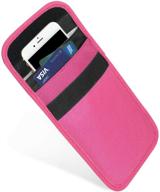 📱 hot pink cell phone faraday bag rfid, key fob, gps, uhf, ip trace blocking privacy sleeve logo