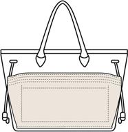 oaikor organizer perfect neverfull handbag logo