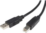 startech.com 10ft usb 2.0 certified a to b cable - high quality 10ft type 🔌 a to b usb cable - reliable 10ft a to b usb 2.0 cable (usb2hab10), black logo