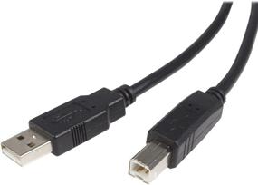 img 4 attached to StarTech.com 10ft USB 2.0 Certified A to B Cable - High Quality 10ft Type 🔌 A to B USB Cable - Reliable 10ft A to B USB 2.0 Cable (USB2HAB10), Black