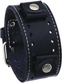 img 2 attached to Stylish and Sophisticated: Nemesis Black Leather Wrist Watch