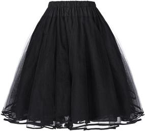 img 2 attached to 👗 Belle Poque Women's Christmas Tutu Underskirts - Crinoline Petticoat with 3 Layers