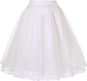 img 1 attached to 👗 Belle Poque Women's Christmas Tutu Underskirts - Crinoline Petticoat with 3 Layers