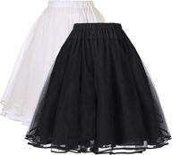 👗 belle poque women's christmas tutu underskirts - crinoline petticoat with 3 layers logo