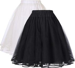 img 4 attached to 👗 Belle Poque Women's Christmas Tutu Underskirts - Crinoline Petticoat with 3 Layers