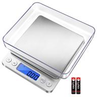 🔢 fuzion mini digital kitchen weight scale - 500g/ 0.01g, for jewelry, food, nutritional intake - lcd display, tare function, battery included logo