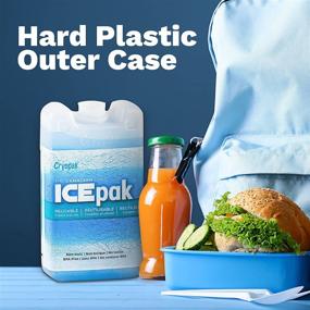 img 2 attached to Cryopak Hard Shell Reusable Ice Packs (Pack of 4) - Small and Durable Cooling Solution