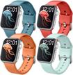 band4u pack 4 silicone bands compatible with apple watch band 41mm 45mm 38mm 40mm 42mm 44mm cell phones & accessories logo