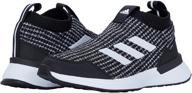 rapidarun black girls' athletic shoes by adidas kids for running logo