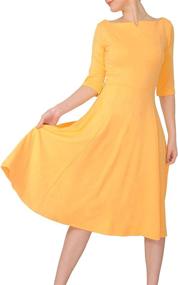 img 4 attached to Marycrafts Womens Office Business Yellow Women's Clothing
