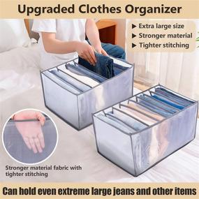 img 3 attached to Revamped Wardrobe Clothes Organizer: TIGARI Organizer for Efficient Clothes Storage - 7 Grids