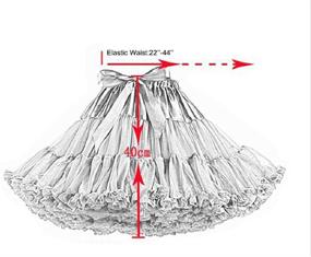 img 3 attached to 👗 TaoQi Womens Bubble Skirt Pettiskirt Tutu: Fluffy Ball Gown Petticoat