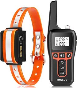 img 4 attached to 🐶 ROJECO Dog Training Collar: Waterproof Rechargeable Shock Collar with 3300FT Remote, 3 Training Modes - Beep, Vibration, and Shock, for Large Medium Small Dogs