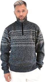 img 1 attached to 👕 Patterned Sweaters for Men: Light Pullover Fleeces in T-Shirts & Tanks