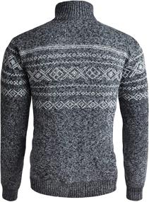 img 2 attached to 👕 Patterned Sweaters for Men: Light Pullover Fleeces in T-Shirts & Tanks