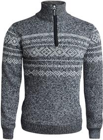 img 3 attached to 👕 Patterned Sweaters for Men: Light Pullover Fleeces in T-Shirts & Tanks