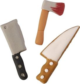 img 2 attached to 🍽️ Versatile Food Items Icing Decorations Kit: Includes Knife and Cleaver, One Size Fits All