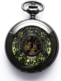 img 4 attached to Discover the Timeless Charm: Steampunk Vintage Luminous Skeleton Mechanical