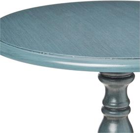 img 1 attached to 🏺 Vintage Navy Decor Therapy Simplify Accent Table, 15x15x24, Pedestal Design