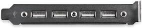 img 2 attached to 🔌 StarTech.com USBPLATE4 - 4 Port USB A Female Slot Plate Adapter - USB panel - 4 pin USB Type A (F)