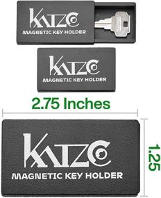 img 2 attached to 🔑 Katzco Magnetic Key Holder 3 Pack - Secure and Convenient Solution for Safe Compartments, Extra Car Keys, House, and More