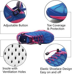 img 1 attached to RUNMAXX Outdoor Sneakers: Men's Hiking and Women's 👟 Fishing Aqua Water Shoes for Quick Drying, Ventilated Barefoot Experience