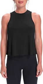 img 3 attached to 👚 Mippo Crop Tops for Women: Stylish Flowy Tanks for Ultimate Workout Style